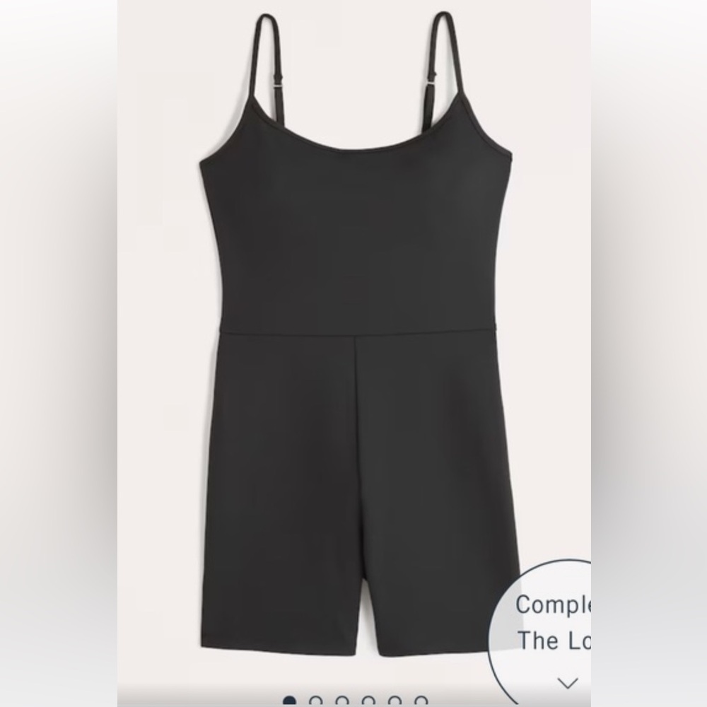 Abercrombie black ponte onesie